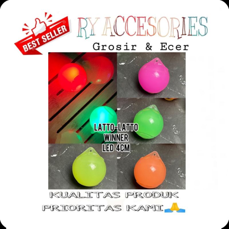 RY - Mainan Lato LED / Lato import bola lato winner LED / mainan viral anak mainan jadul latto latto