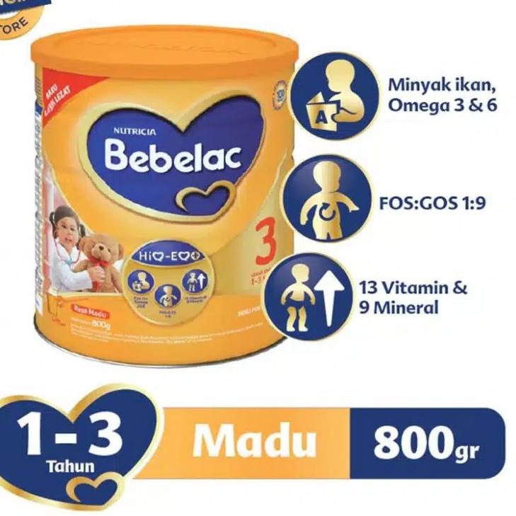 

Diskon[FG2]-BEBELAC 3 Vanila 800gr HiQ-EQ / BEBELAC 3 Madu 800gr HiQ-EQ