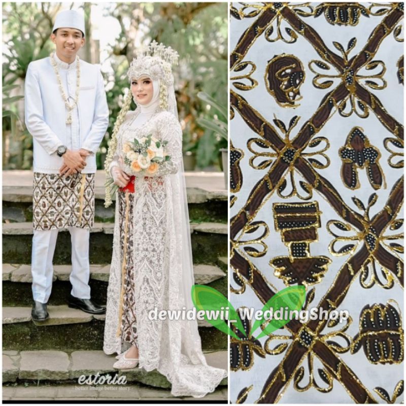 [Sepasang] Jarik Pengantin Prodo - Motif Sido Mulyo || Instan &amp; Lembaran