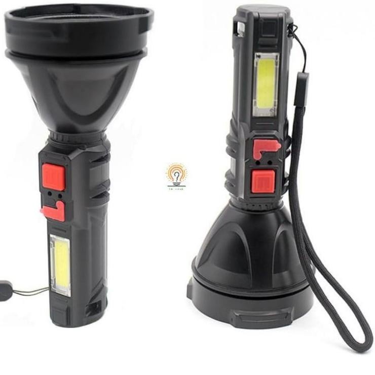 SENTER LED 4 MODE COB XPE SUPER TERANG PLUS INDIKATOR