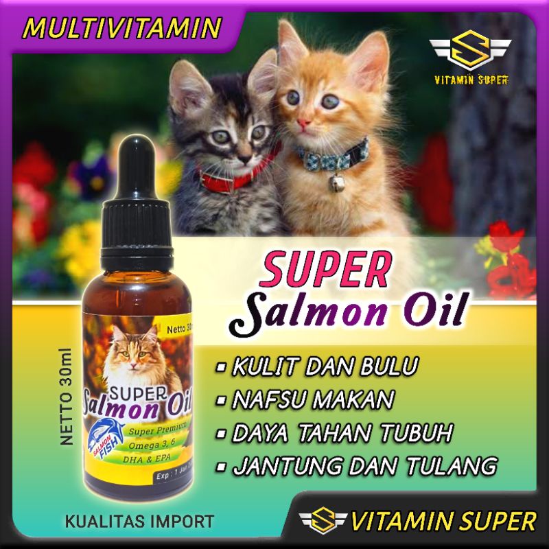 Super Premium Salmon Oil | Minyak Ikan Salmon Vitamin Bulu, Kulit, Nafsu Makan dan Penguat Imun Daya Tahan Tubuh