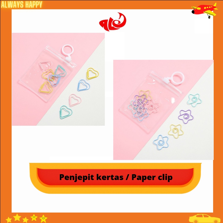 

Penjepit Kertas Murah Paper Clip Motif Love Motif Bunga