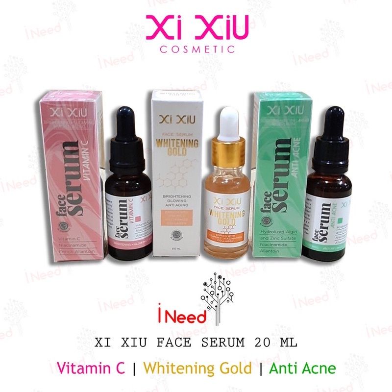 [BPOM]XI XIU FACE SERUM WHITENING GLOD/ VITAMIN C/ ANTI ANCE - 20ML XI XIU SERUM
