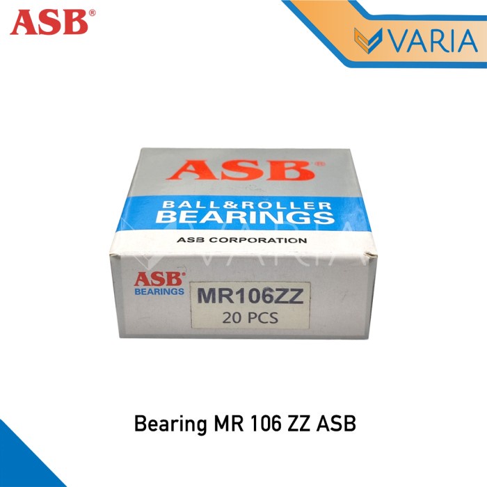 Bearing MR 106 ZZ ASB Laher Miniatur 6 x 10 x 3 mm