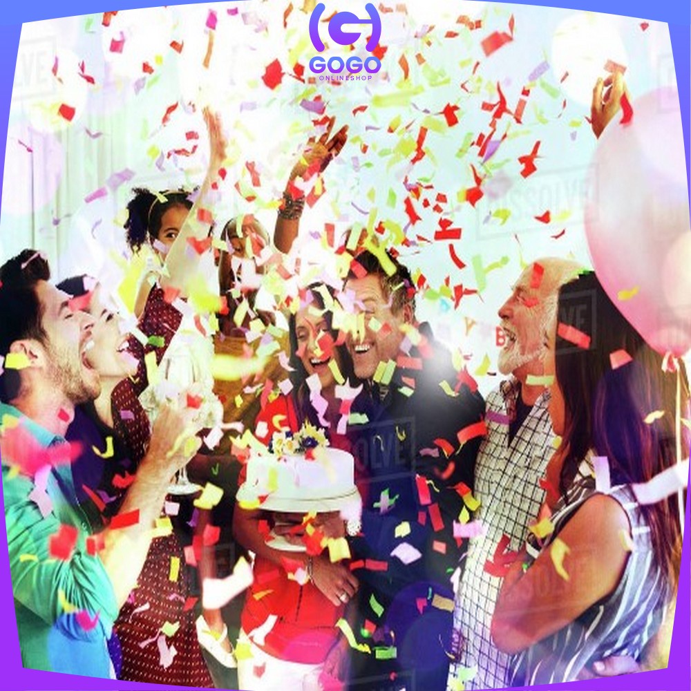 GOGO-C785 Confetti Popper / Party Popper Ulang Tahun &amp; Wedding / Petasan Pesta Semburan Kertas Warna Warni / Souvenir Pesta