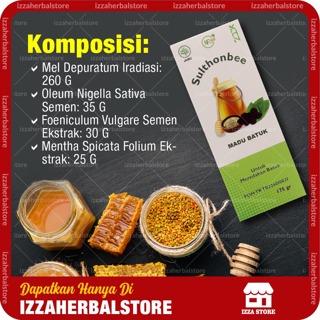 Madu Herbal Sulthonbee Membantu Meredakan Batuk Flu Asthma Sinusitis Radang Tenggorokan Ampuh