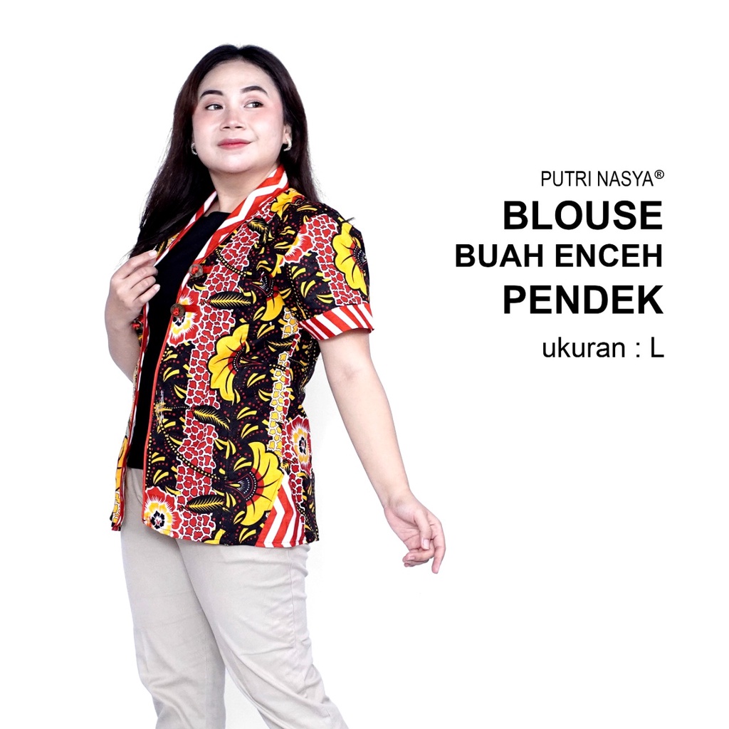 Blouse Big Size Batik Wanita Atasan Batik Lengkap S-M-L-XL-2L-3L-4L-5L-6L-7L Model Blus Jumbo Seragam Batik / Atasan Batik Bigsize LD 140 / Pakaian Batik Kerja Kantor Bahan Katun / Pakaian Batik Kekinian Super Jumbo Modern Trendy