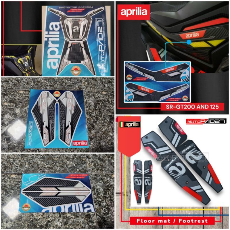 Stiker Premium Aprilia Sr gt200 Stiker timbul Fullset Aprilia Sr gt200