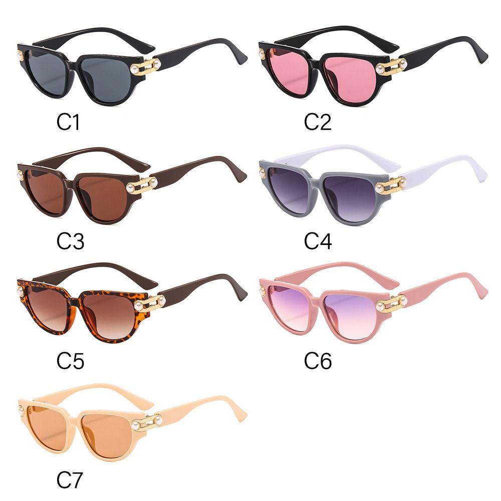 Lily Pearl Kacamata Hitam Untuk Wanita Mewah Punk Eyewear Cat Eye