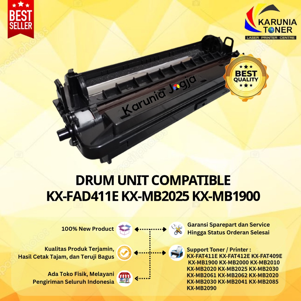 Drum Unit Compatible KX-FAT412E KX-FAT409E KX-MB1900 KX-MB2000  KX-MB2010 KX-MB2020 KX-MB2025 KX-MB2