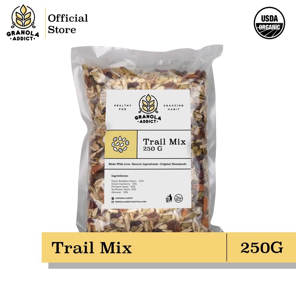 

cfj17 Granola Addict - Trail Mix (Sunflower, Pumpkin Seeds, Almond, Raisin, Cranberry) 250G Jual Murah