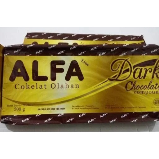 

Alfa coklat compound/coklat batang alfa DARK 500gr