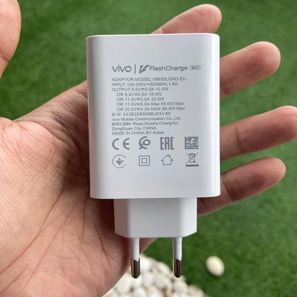 CHARGER VIVO FAST CHARGING 2.0 33W 44W 66W USB TYPE C ORIGINAL