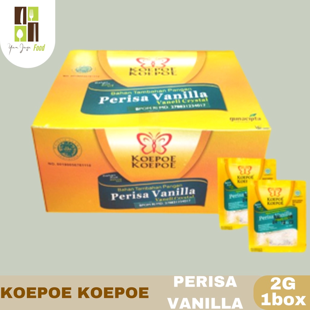 koepoe Koepoe Bahan Kue Perisa Vanilla 2 g 1Box / Kupu Kupu