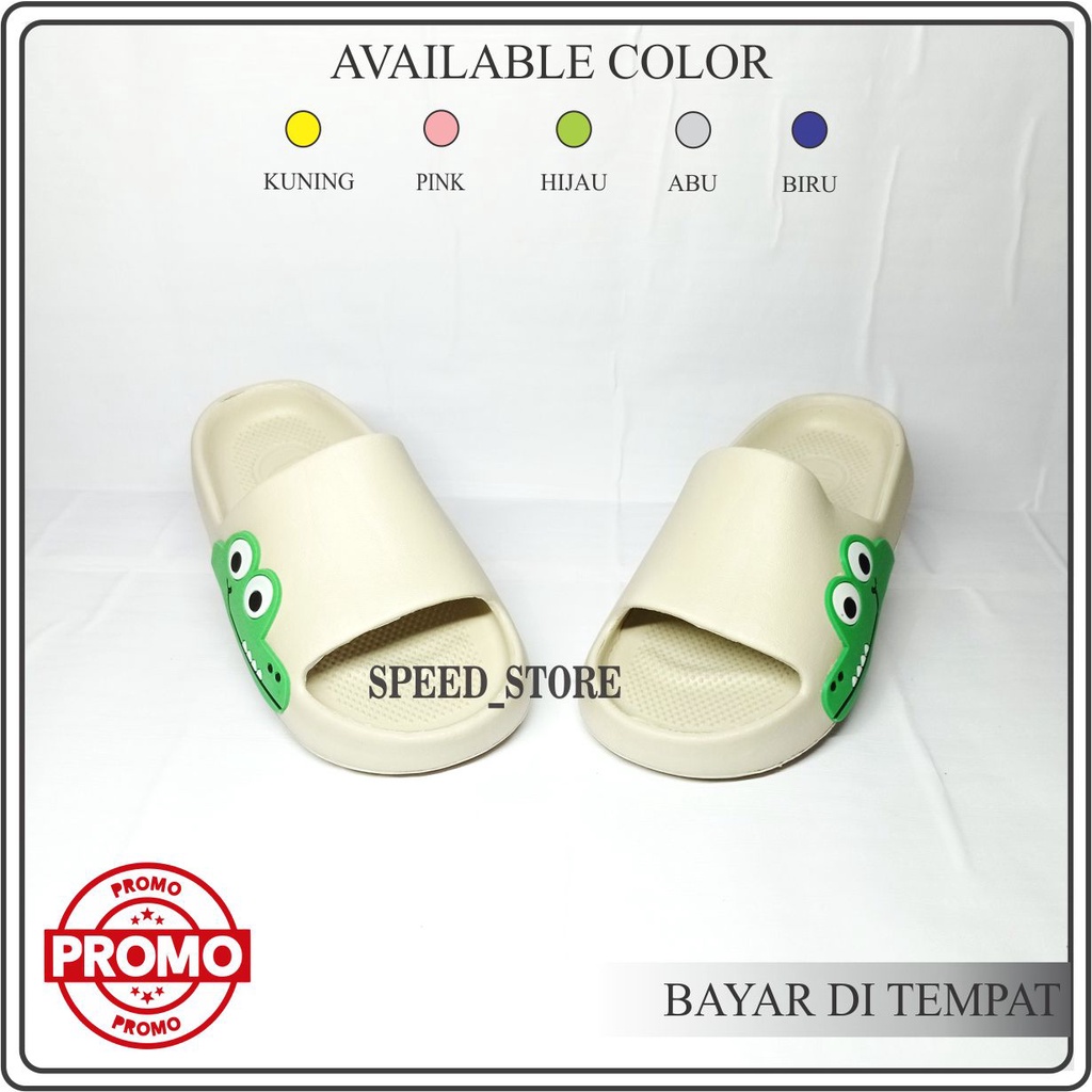 SENDAL SELOP ANAK/SENDAL ANAK BERMOTIF BUAYA/LUCU TERLARIS/TERBARU SENDAL DULUX 396BY