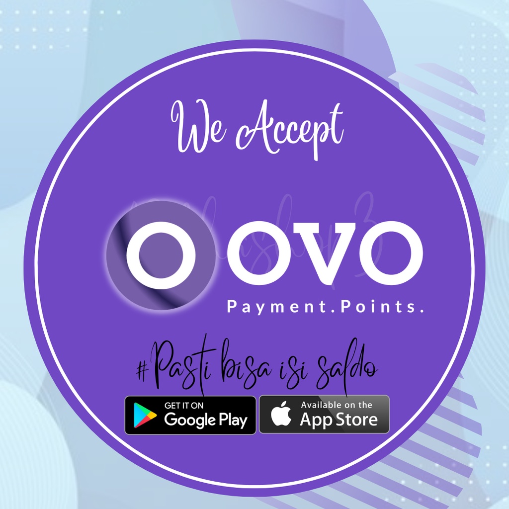 Sticker Top- Up Ovo Wallet Apa saja Bisa ukuran bulat 3x3cm untuk counter hp dll-1