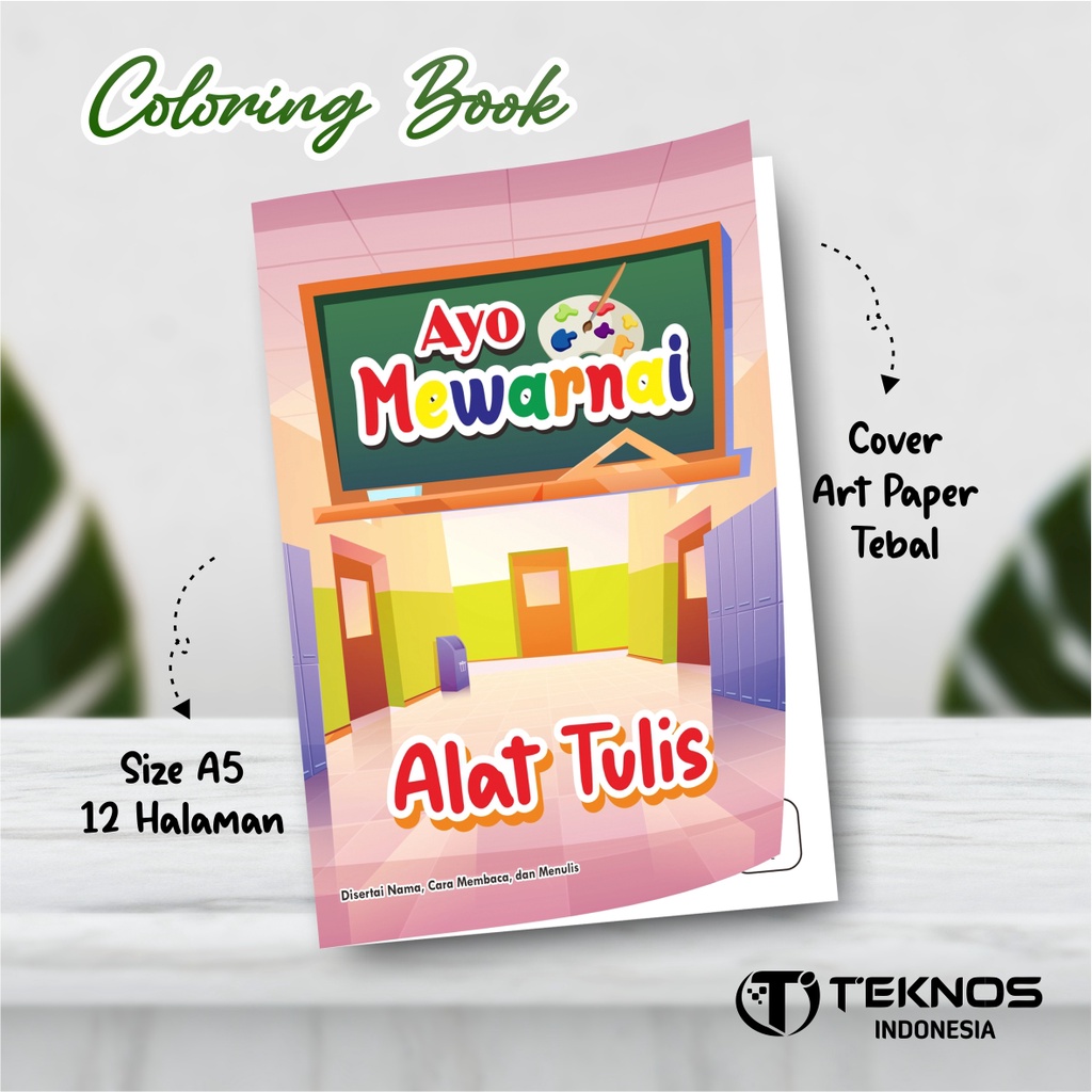 

BUKU EDUKASI MEWARNAI ALAT TULIS - BUKU ANAK - BUKU EDUKASI ANAK PAUD TK