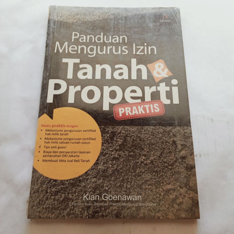 Jual Buku Ori Panduan Mengurus Izin Tanah Properti Praktis Shopee