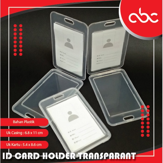 

Casing ID Card Holder Plastik 2 Muka