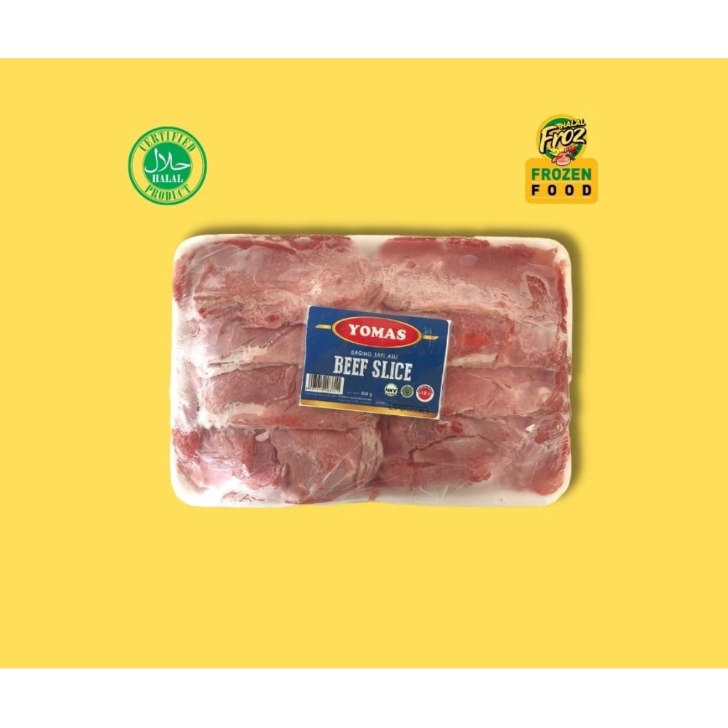 

Yomas Beef Slice non fat 500gr Instant Sameday Ready Poris