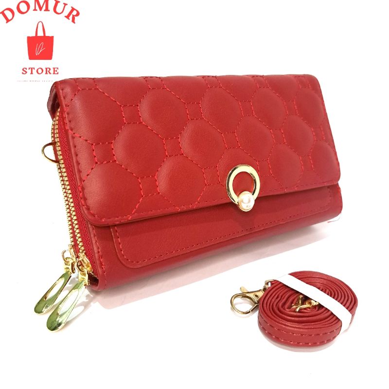 Tas selempang Wanita tas Bahu 2 resleting Import Murah