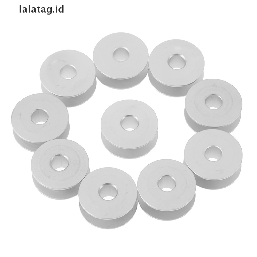 [lalatag] 10pcs Bobbins Aluminium Industri 21mm Untuk Alat Mesin Jahit Singer Brother [ID]