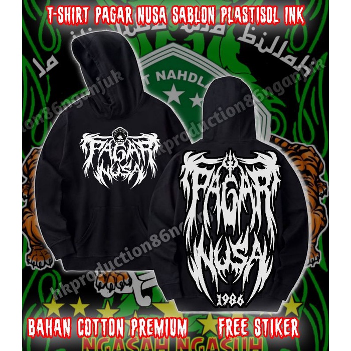 jaket Hoodie pagar Nusa terbaru ' jaket distro pencak silat PN gasmi , senyapn , garapn ,tanah jawa