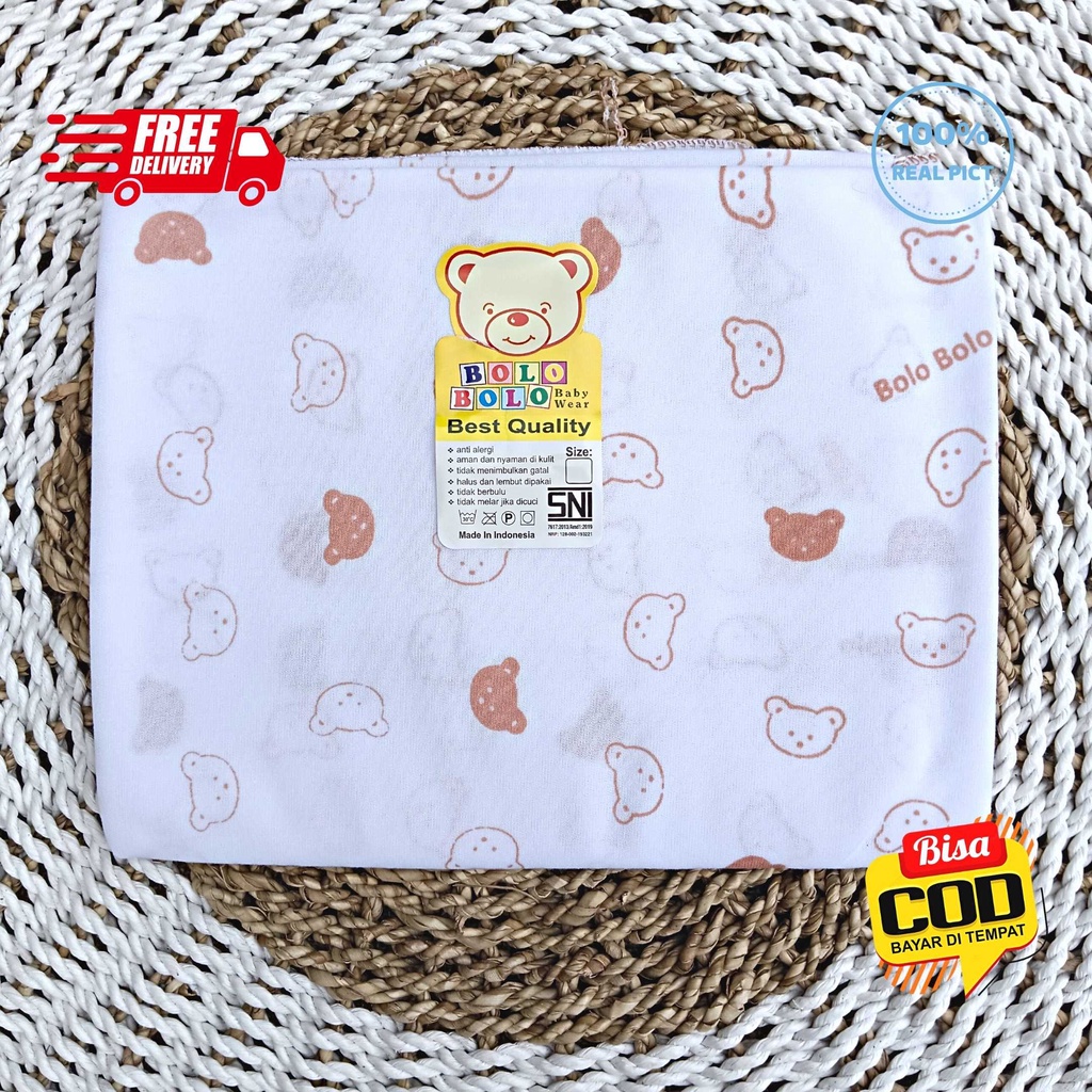 SALE 7.7 - 3 PCS PERNEL BAYI BEDONG BAYI KAOS BOLO-BOLO SERIES COKLAT SUSU