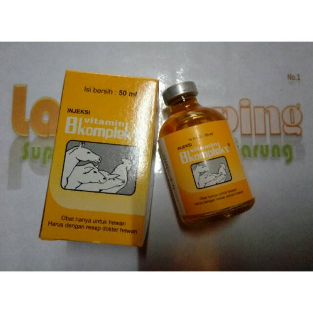 Vitamin B complek injeck 50ml obat ayam nafsu makan sehat b komplek