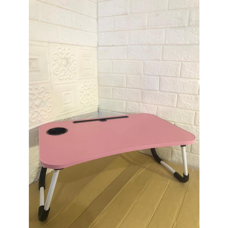 Meja Belajar Lipat Meja Belajar Anak Motif Karakter Gambar Ukuran 50 x 30 x 28 cm-Pink