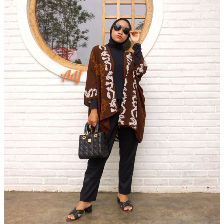 OUTFIT BATIK KONDANGAN KARDIGAN CAP HALUS