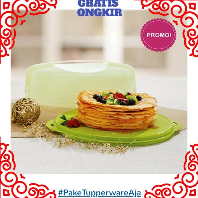 Tempat Kue Roti Tupperware - Toples Kue Cake Taker Round