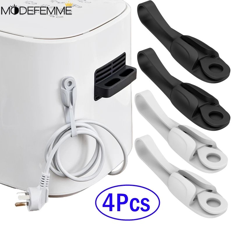 1pcs Penggulung Dapur Alat Bantu Dapur Pembungkus Kabel Kawat Organizer 4warnaulir Trimmerfor Alat Dapur Mixer Air Fryer