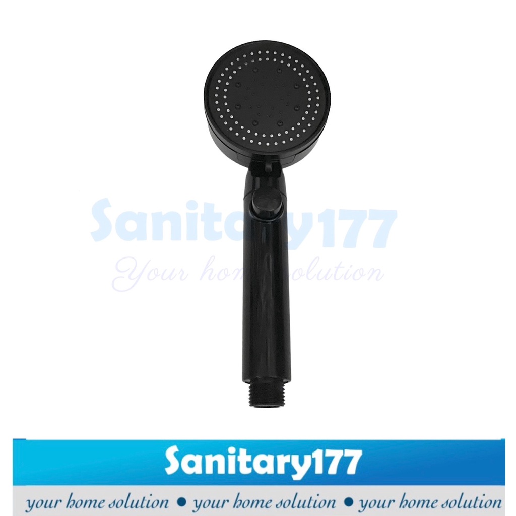 Handshower 5in1 hitam 07-semprotan air mandi on off button stop hand shower black 5 fungsi kepala head