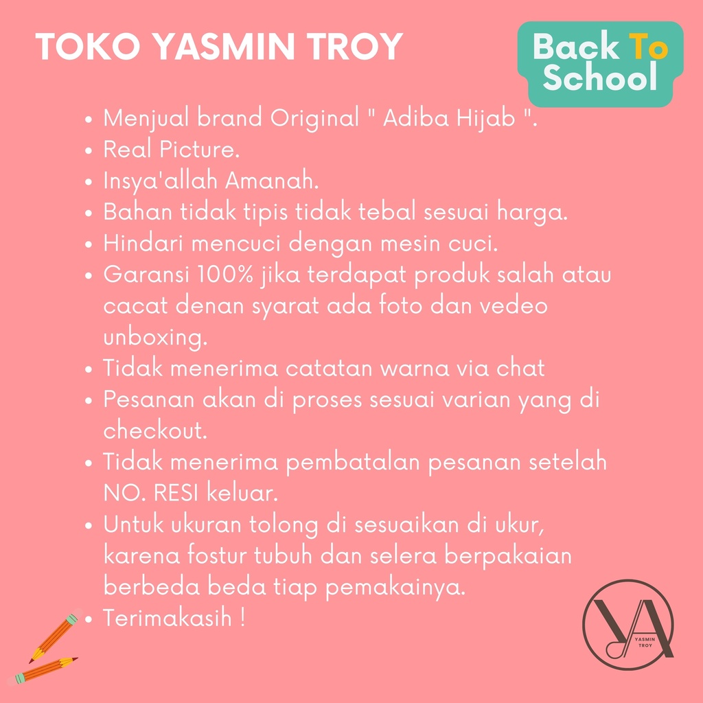 Jilbab Kerudung Anak Sekolah Instan Bahan Jersey