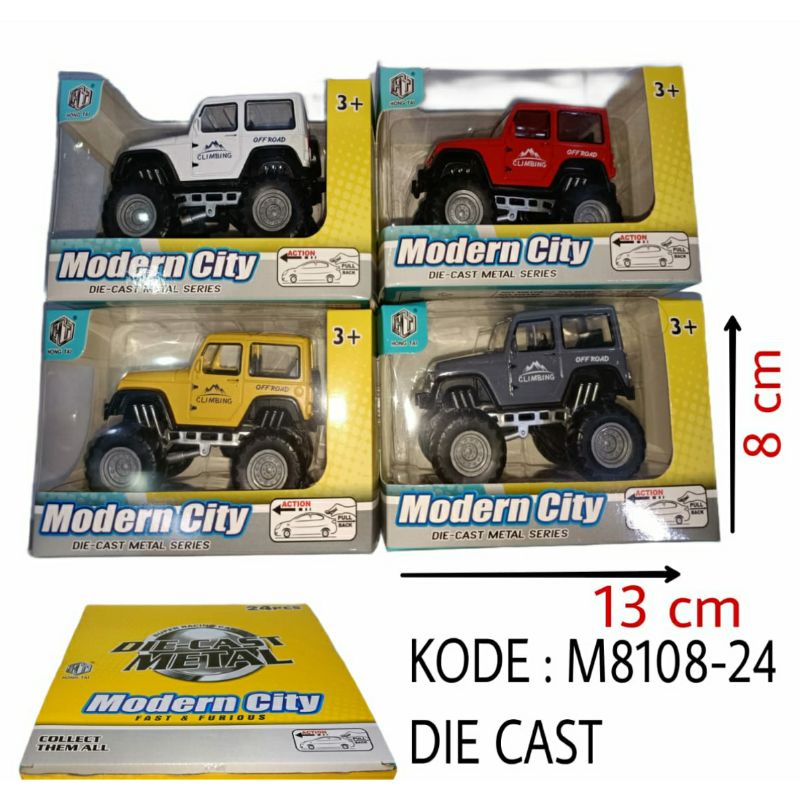 Mainan Diecast Mobil Jeep Jimny katana Off Road Big Foot