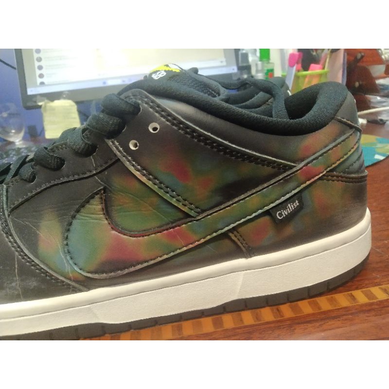 Sepatu branded second Nike Civilist X SB Dunk Low "Thermography" uk 45 insol 29 nyaman pakai 44 45