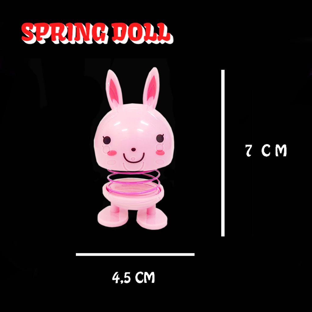 Mainan Spring Doll Hero/Boneka Joget Pegas Hero/Boneka Goyang Emoji/Pajangan Mobil