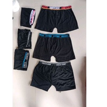 CD boxer pria isi 6 pcs hitam