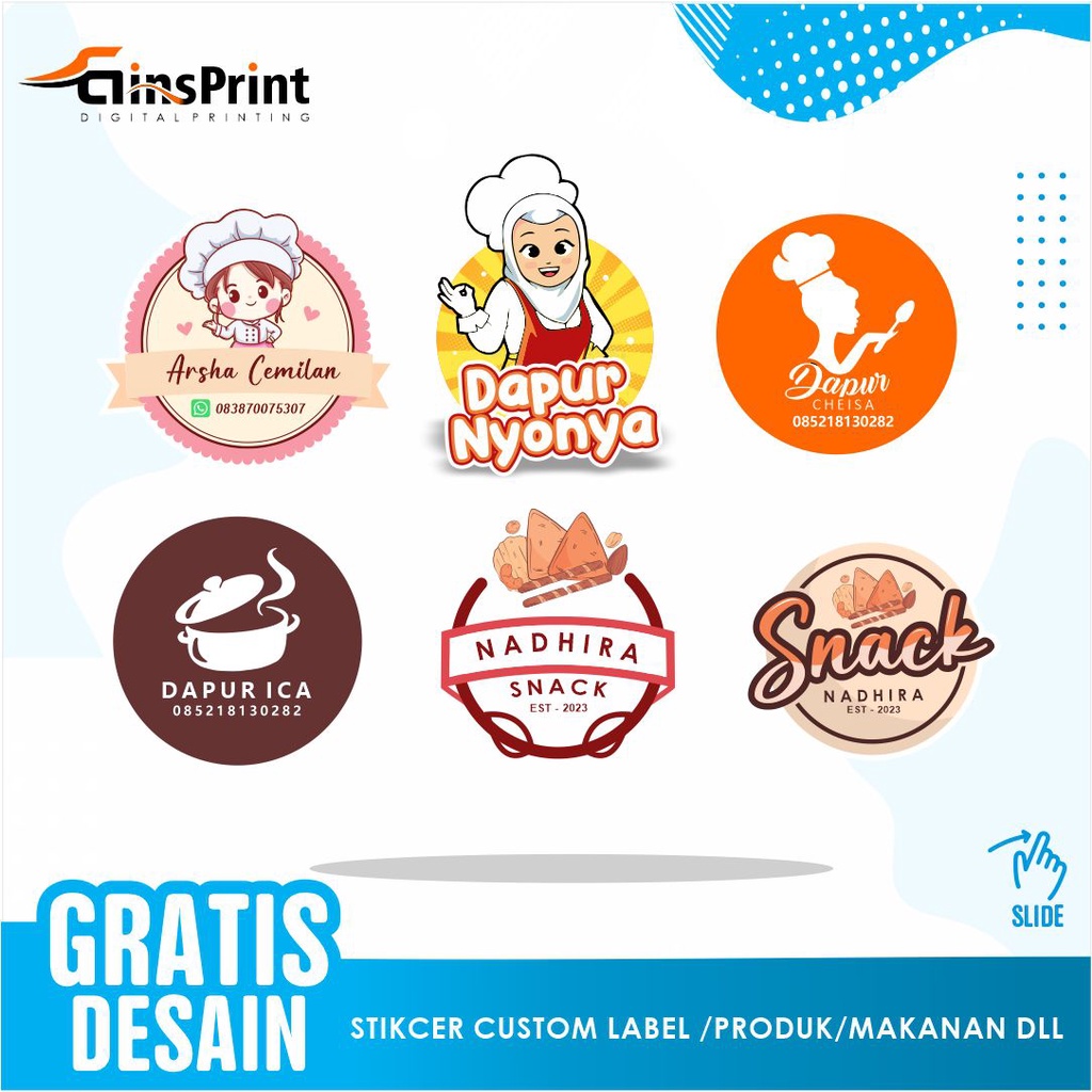 

Stiker Label stiker bulat stiker label makanan