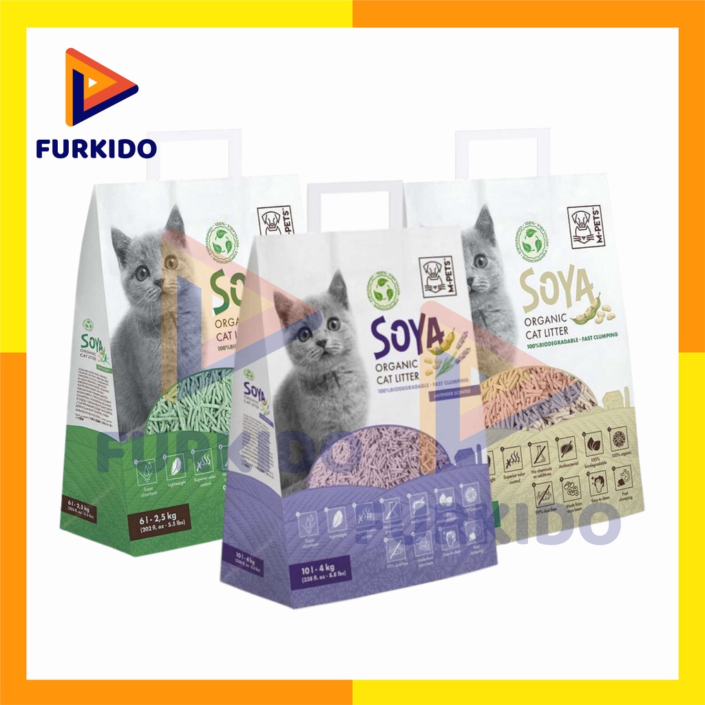 M-pets Soya Cat Litter 10 Liter / Pasir Kucing