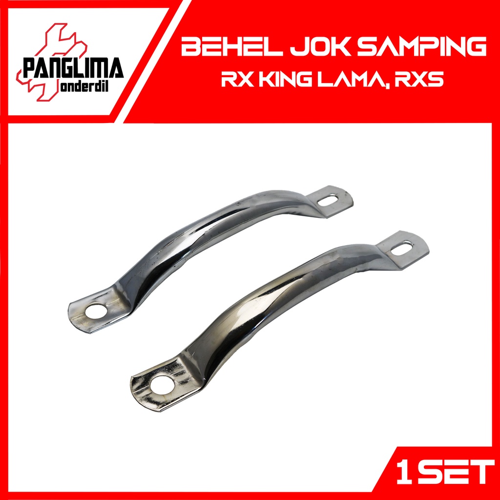 Behel Jok Belakang Samping RX King Lama RXS Chrome Begel Jog RXK Krom Chrom Crome Sepasang 1 Set Kanan Kiri