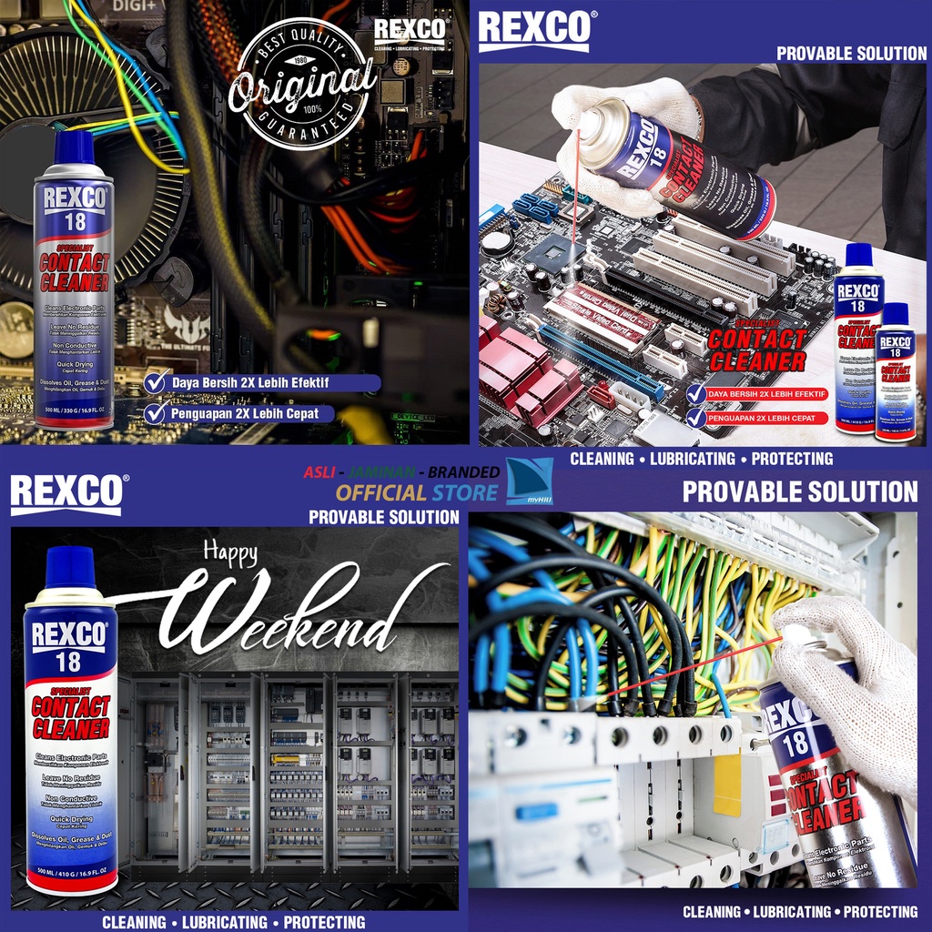 Pembersih Papan PCB / Mainboard / Elektro Tanpa Air Tanpa Induksi Listrik REXCO 18 ( Pengganti Air )