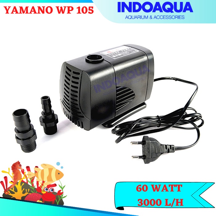 Pompa Air Aquarium Kolam Yamano 105 / Pompa Celup Hidroponik Wp 105