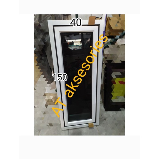jendela aluminium 40x150 casment