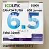 Lampu Ecolink Philips Bulat Panel LED Downlight 6,5W Putih