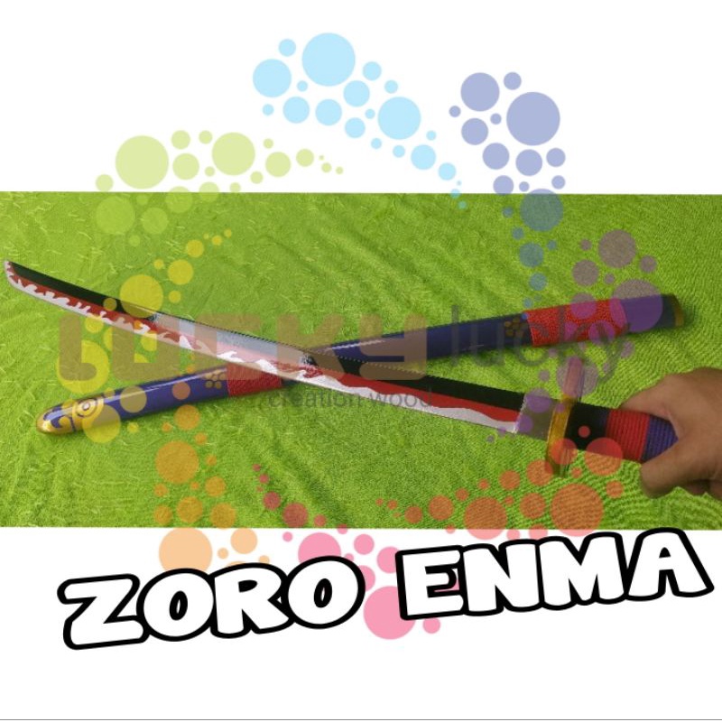 Mainan Pedang Kayu Zoro Enma