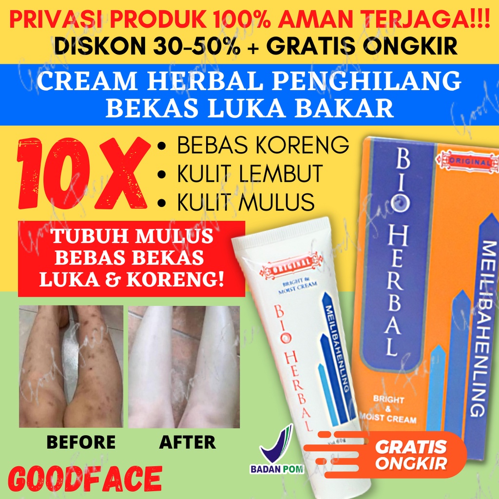 BIO HERBAL MEILIBAHENLING - SALEP PENGHILANG BEKAS LUKA - PENGHILANG BOPENG