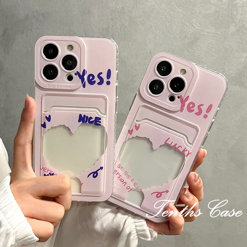 Redmi 12C A1 10C 10A 10 9A 9C 9 9T Note 12 11s 10s 9s 11 10 9 8 Pro Poco X3 NFC X3Pro X3 Mi11 12 Lite 11T Pro Pink English Card Holder Phone Cas Soft Clear Cover