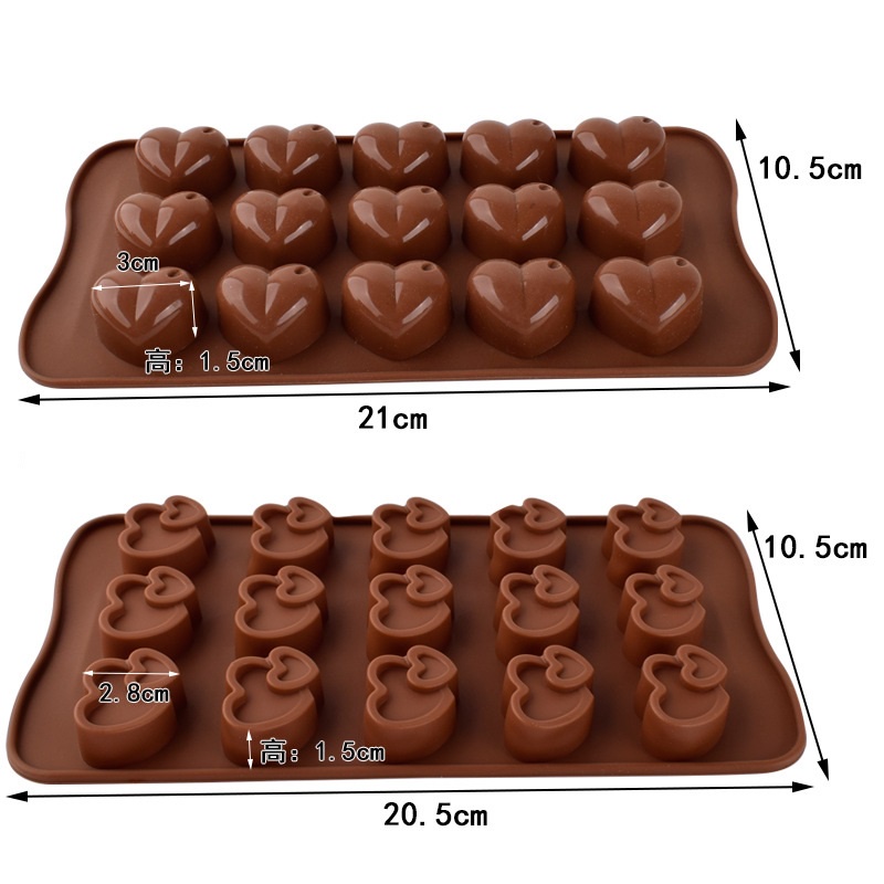 Mi.more Cokelat Cetakan 15Holes/Cetakan Kue / Coklat / Beruang Bahan Silikon Untuk Peralatan Dapur